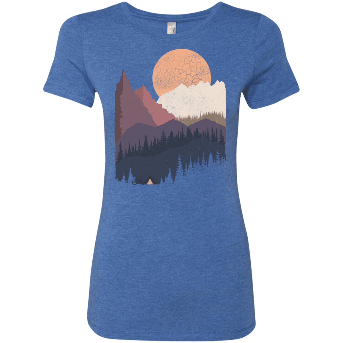 T-Shirts Vintage Royal / S Scenic Camping Women's Triblend T-Shirt
