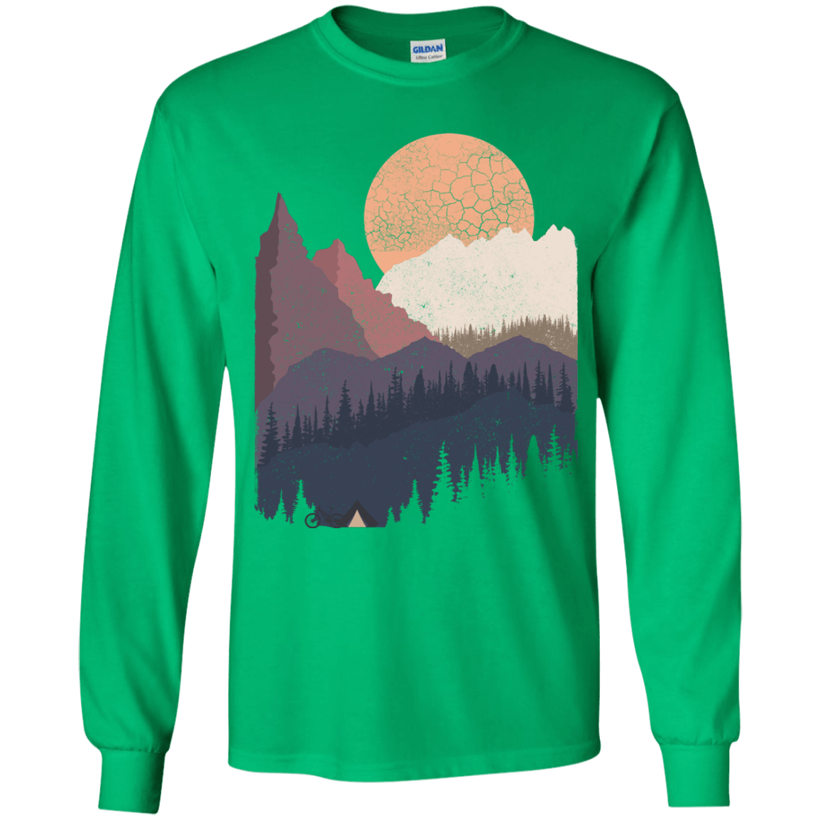 Scenic Camping Youth Long Sleeve T-Shirt