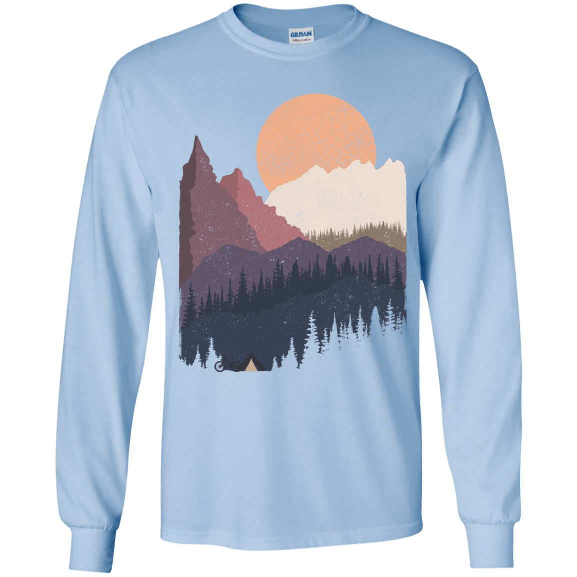 Scenic Camping Youth Long Sleeve T-Shirt
