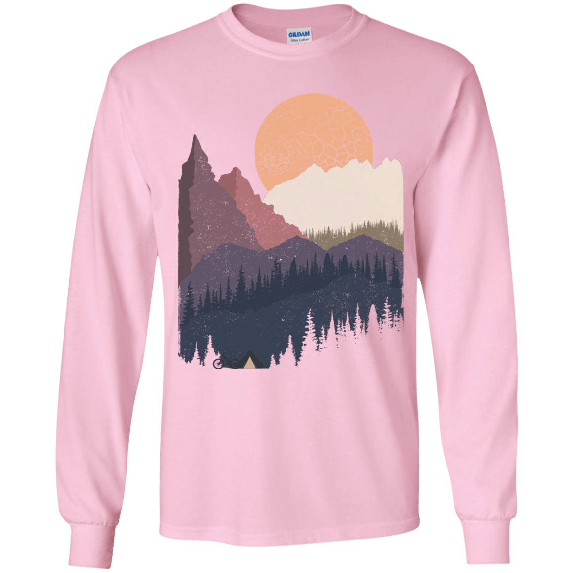 Scenic Camping Youth Long Sleeve T-Shirt