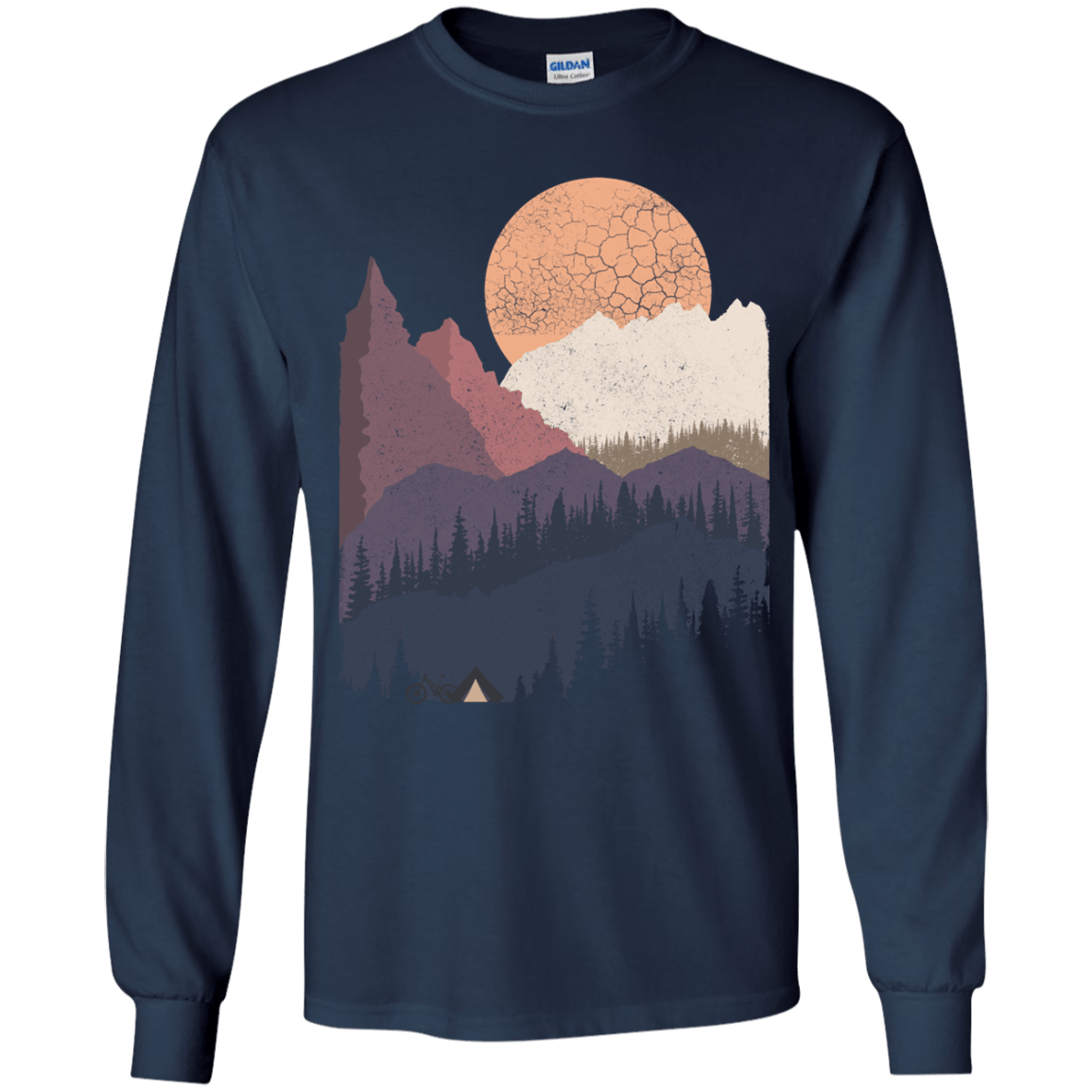 Scenic Camping Youth Long Sleeve T-Shirt
