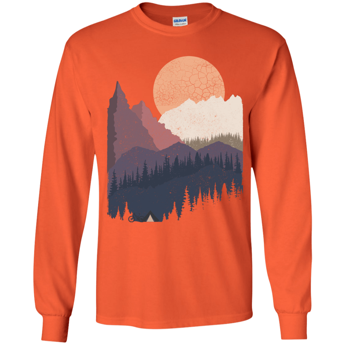 Scenic Camping Youth Long Sleeve T-Shirt