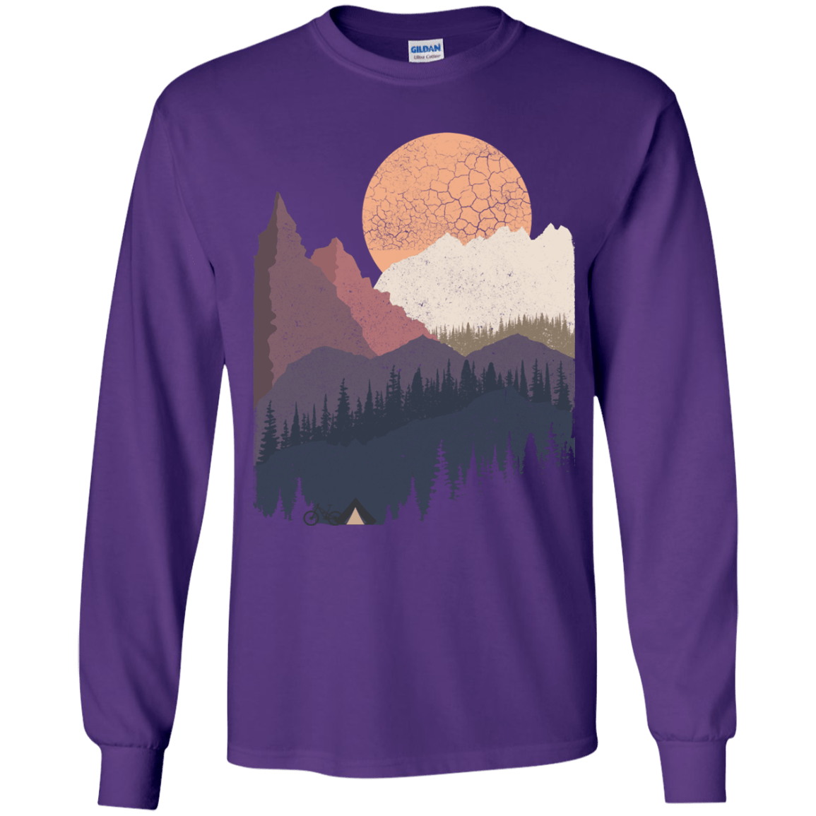Scenic Camping Youth Long Sleeve T-Shirt