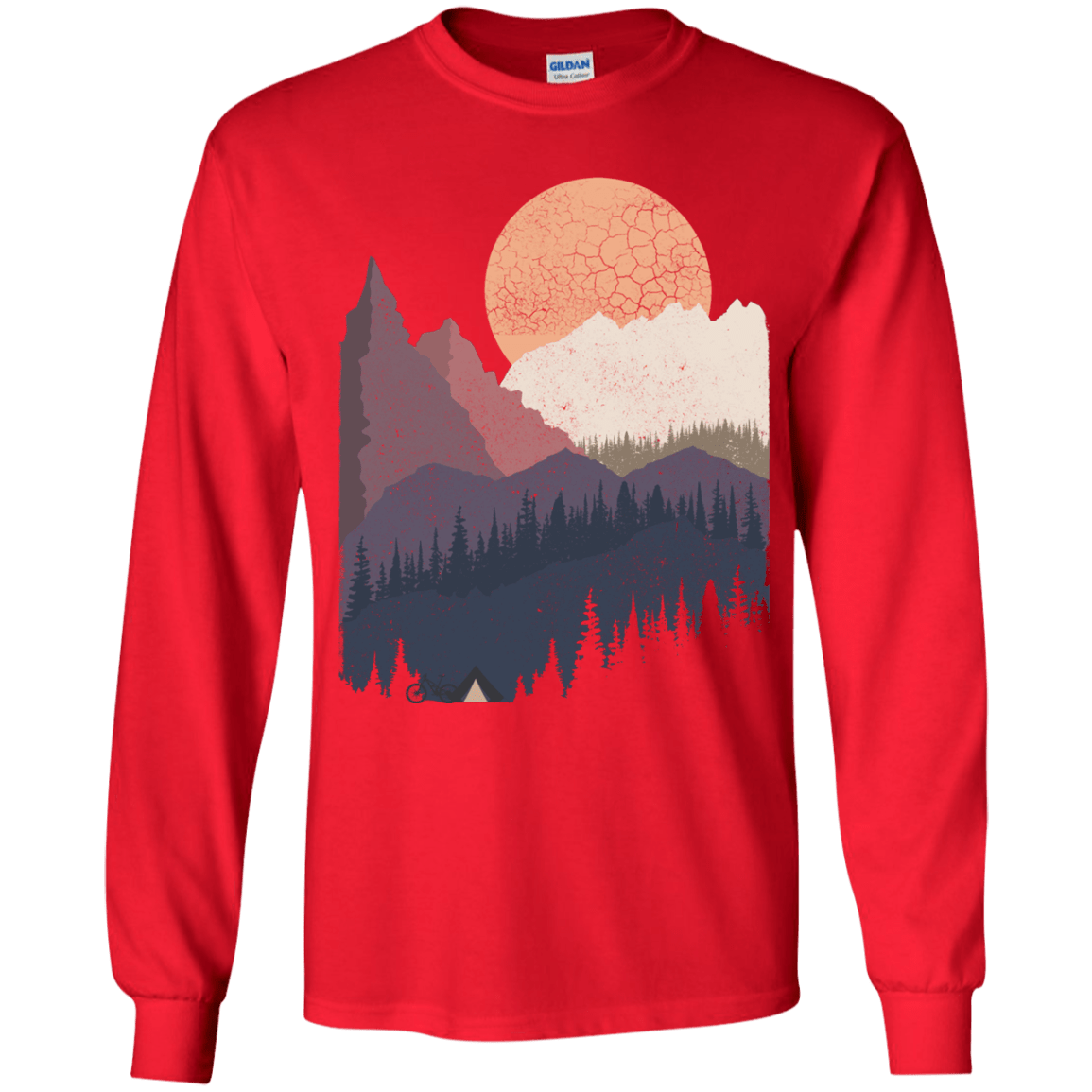 Scenic Camping Youth Long Sleeve T-Shirt