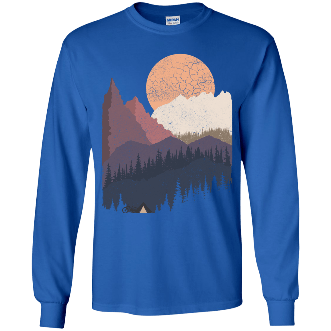 Scenic Camping Youth Long Sleeve T-Shirt