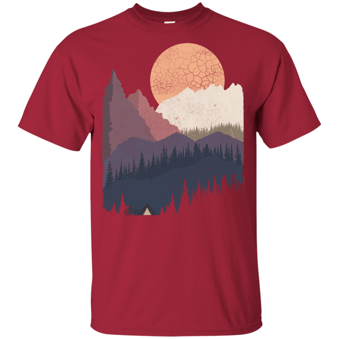 T-Shirts Cardinal / YXS Scenic Camping Youth T-Shirt