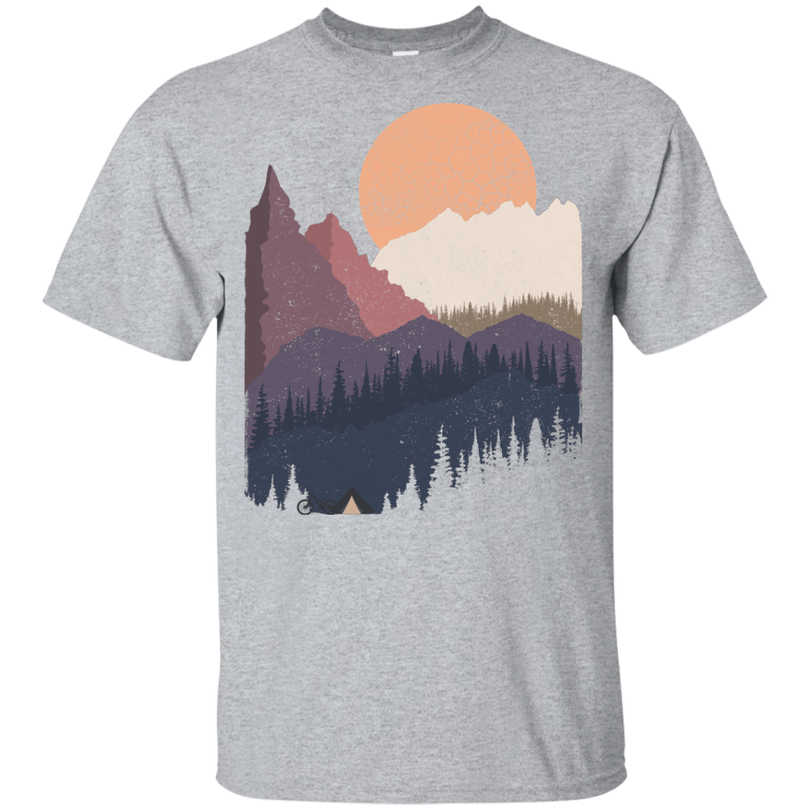 T-Shirts Sport Grey / YXS Scenic Camping Youth T-Shirt
