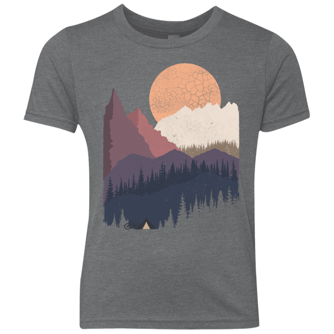 Scenic Camping Youth Triblend T-Shirt