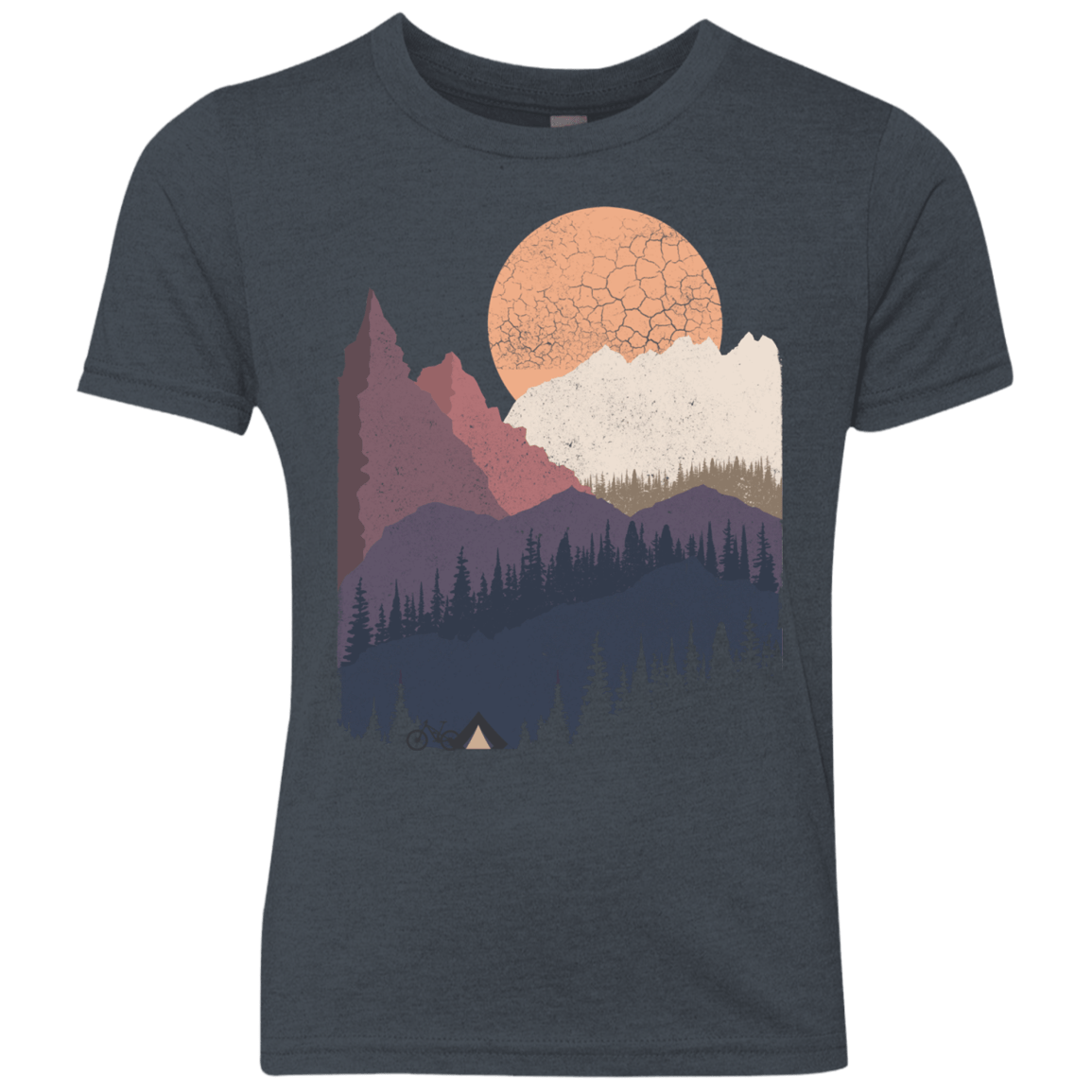 Scenic Camping Youth Triblend T-Shirt