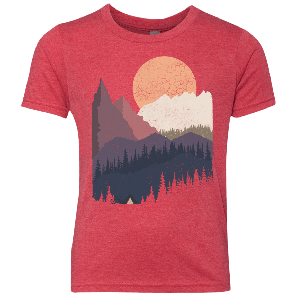 Scenic Camping Youth Triblend T-Shirt