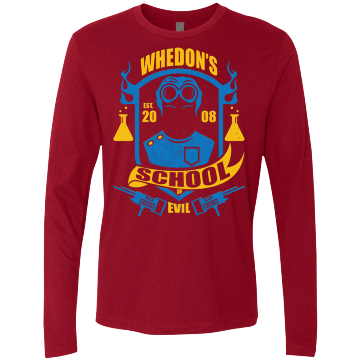 T-Shirts Cardinal / Small School of Evil Men's Premium Long Sleeve