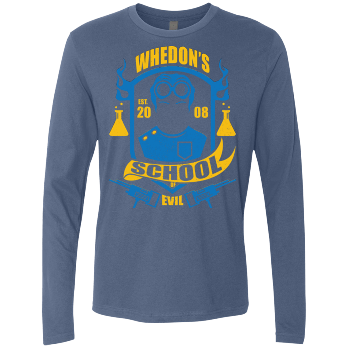 T-Shirts Indigo / Small School of Evil Men's Premium Long Sleeve