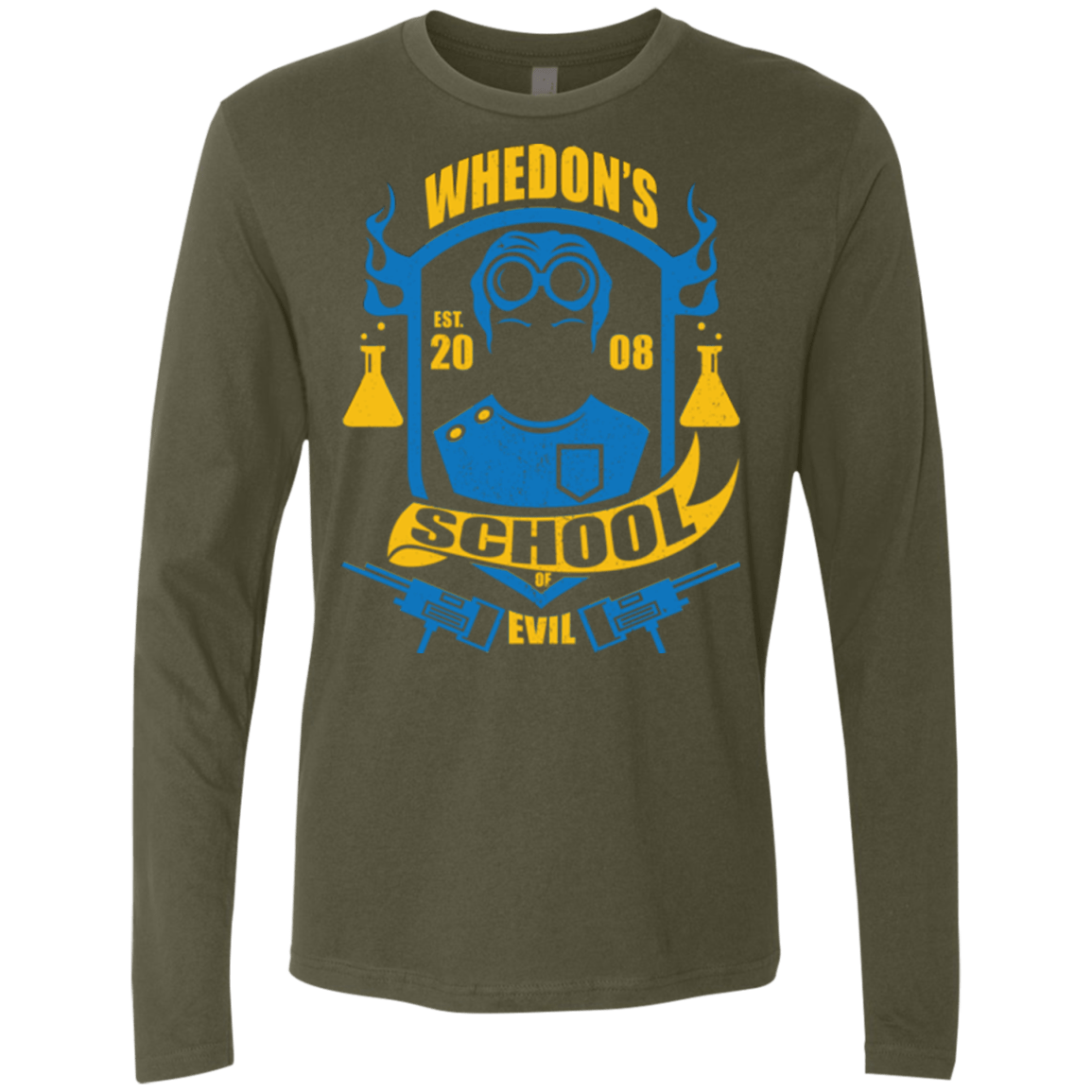 T-Shirts Military Green / Small School of Evil Men's Premium Long Sleeve