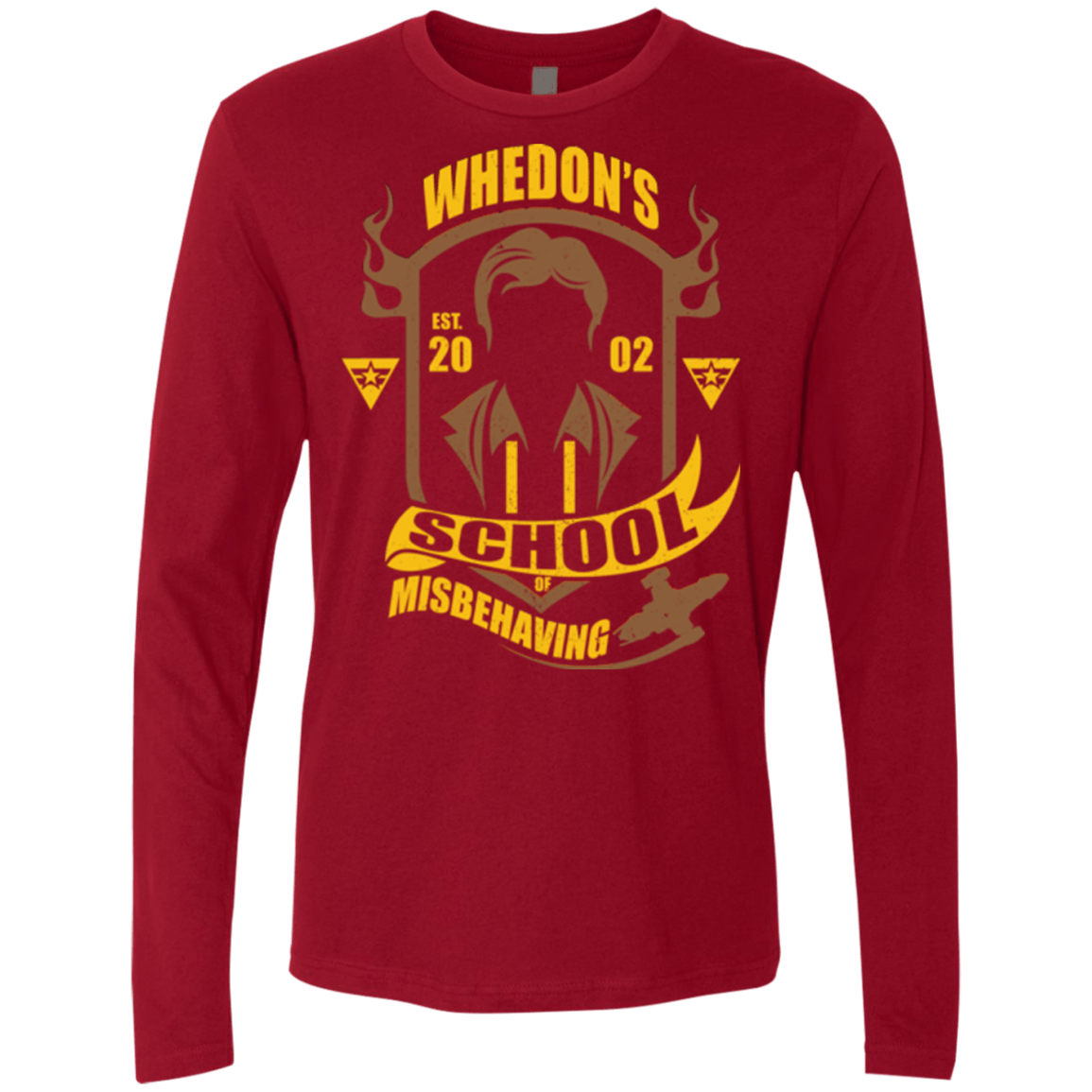 T-Shirts Cardinal / Small School of Misbehaving Men's Premium Long Sleeve