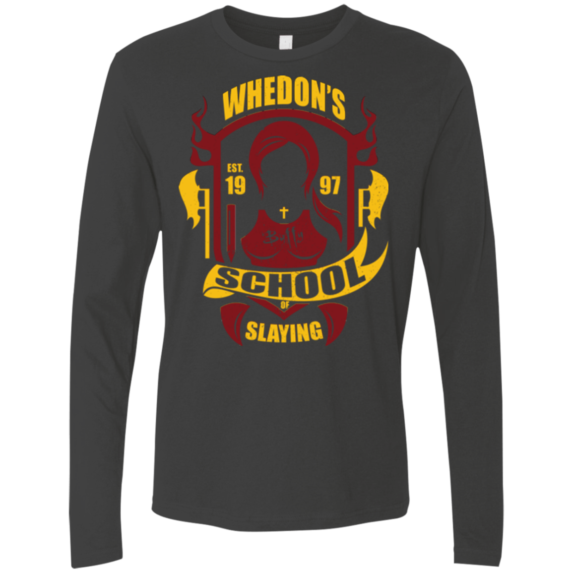 T-Shirts Heavy Metal / Small School of Slaying Men's Premium Long Sleeve