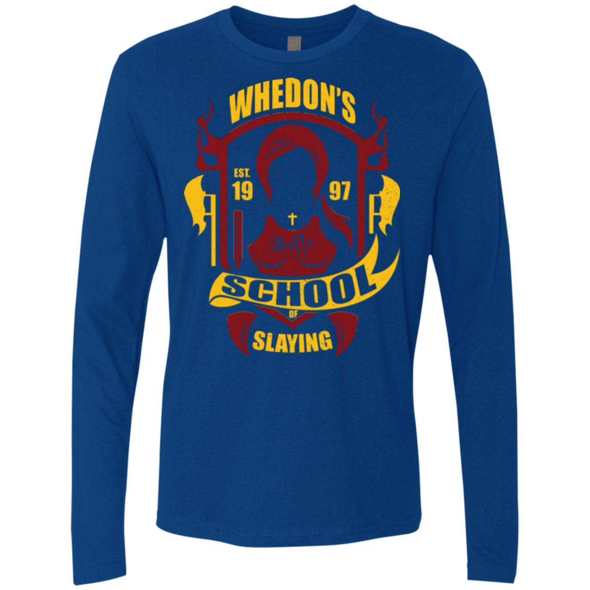 T-Shirts Royal / Small School of Slaying Men's Premium Long Sleeve
