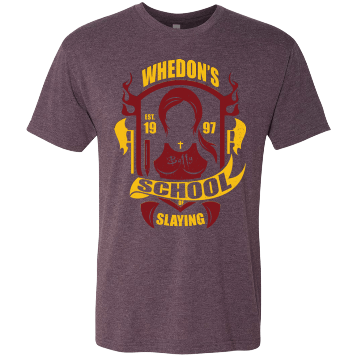 T-Shirts Vintage Purple / Small School of Slaying Men's Triblend T-Shirt