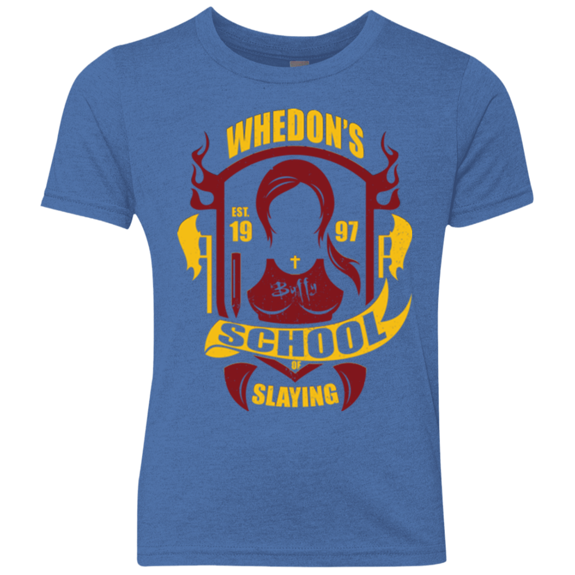 T-Shirts Vintage Royal / YXS School of Slaying Youth Triblend T-Shirt