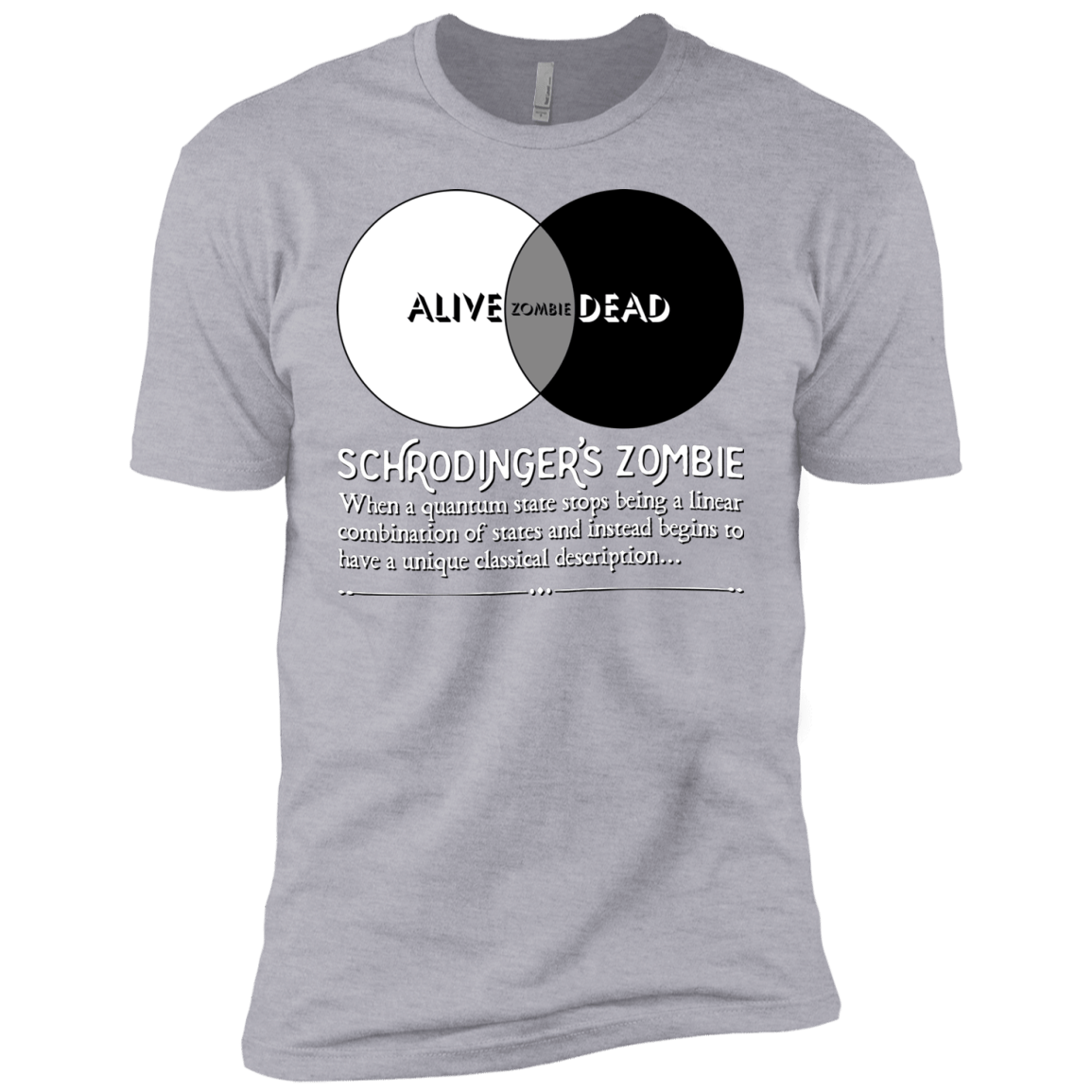 T-Shirts Heather Grey / YXS Schrödinger's Zombie Boys Premium T-Shirt