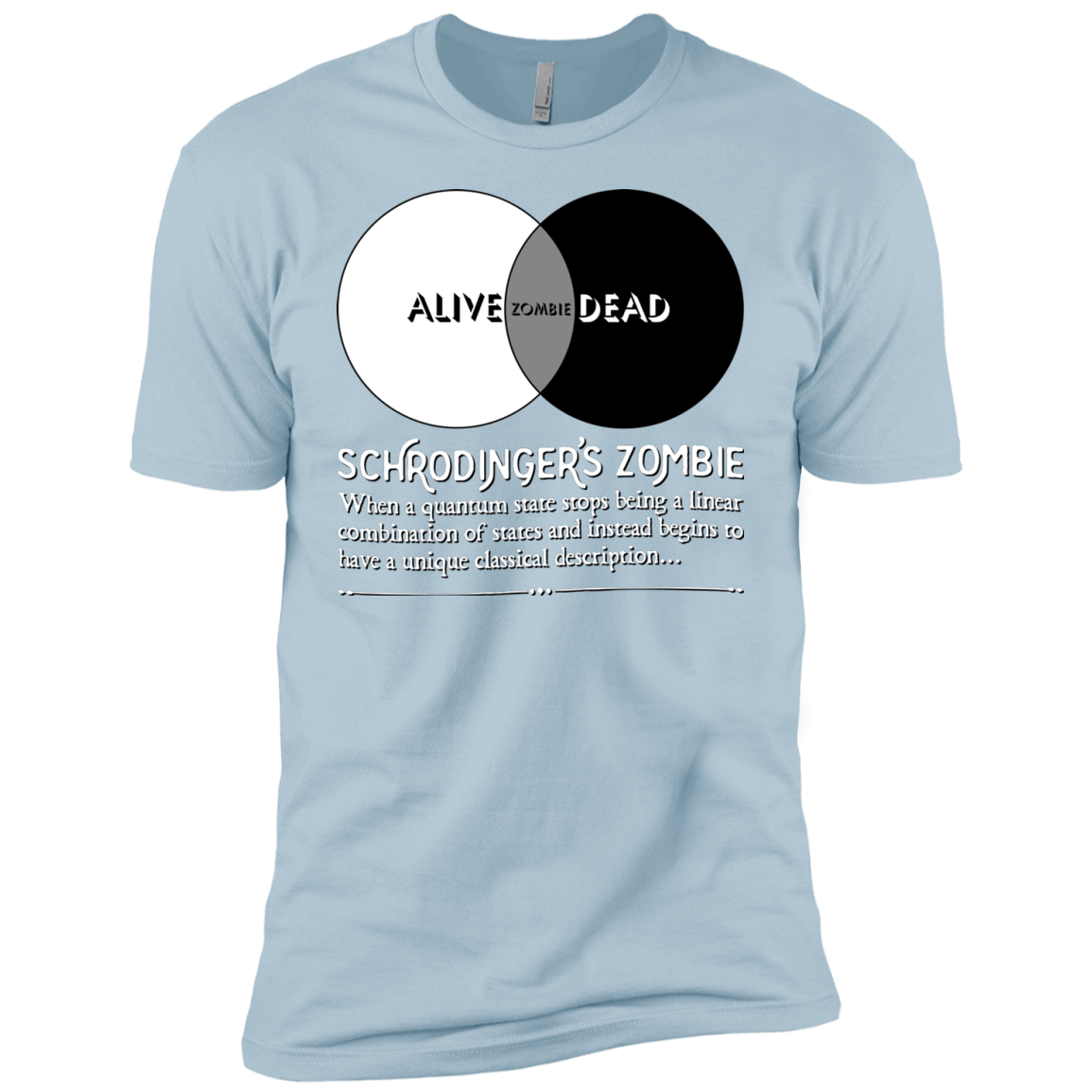 T-Shirts Light Blue / YXS Schrödinger's Zombie Boys Premium T-Shirt