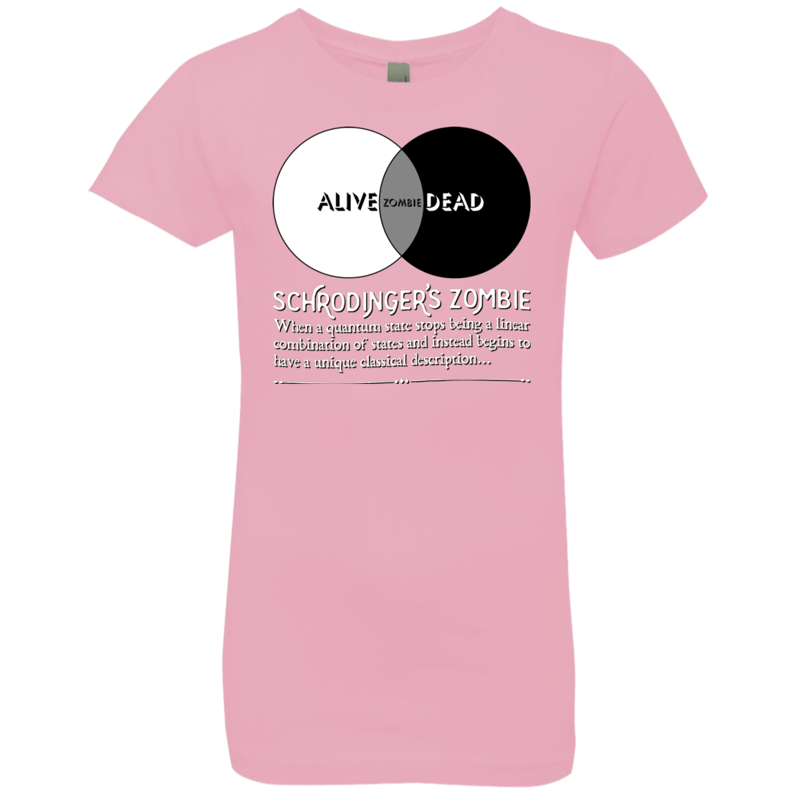 T-Shirts Light Pink / YXS Schrödinger's Zombie Girls Premium T-Shirt