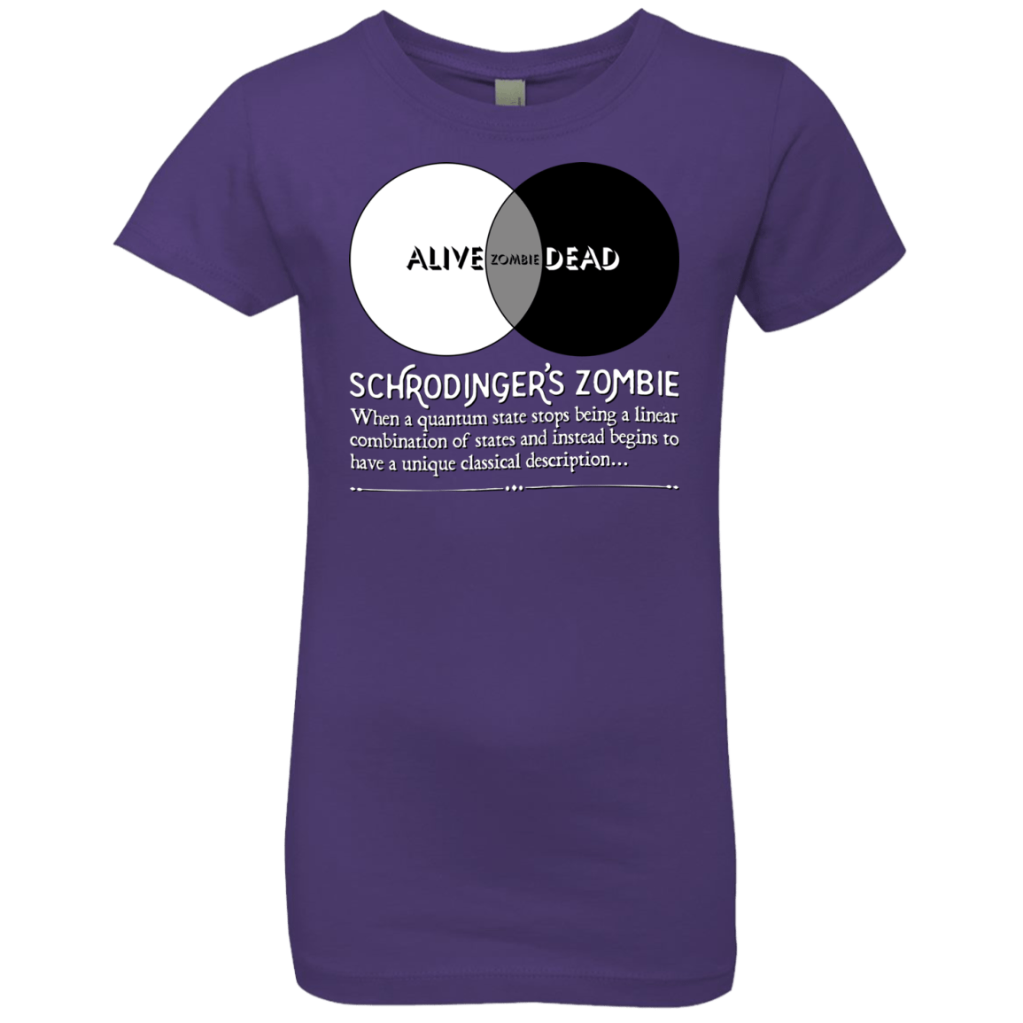 T-Shirts Purple Rush / YXS Schrödinger's Zombie Girls Premium T-Shirt