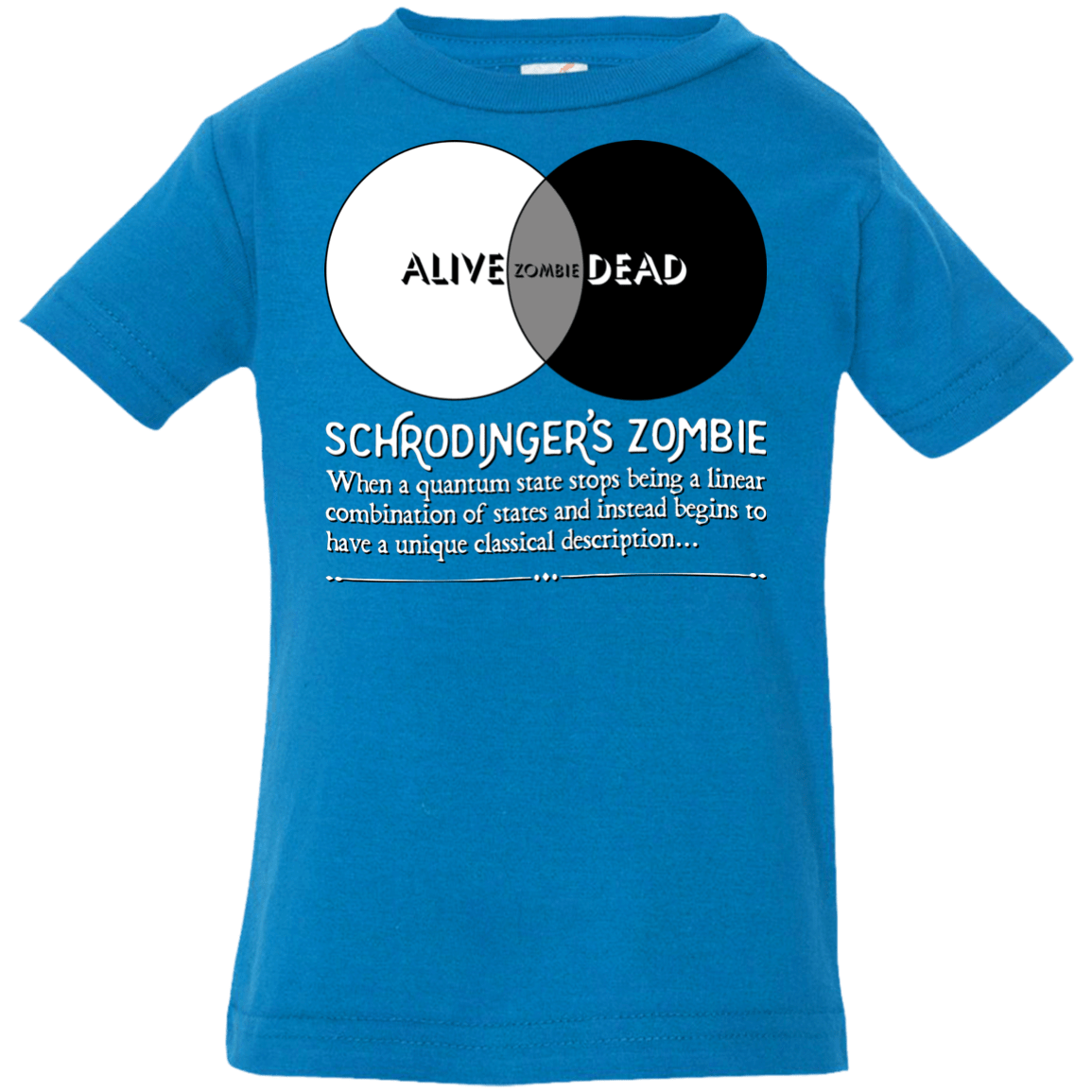 T-Shirts Cobalt / 6 Months Schrödinger's Zombie Infant PremiumT-Shirt