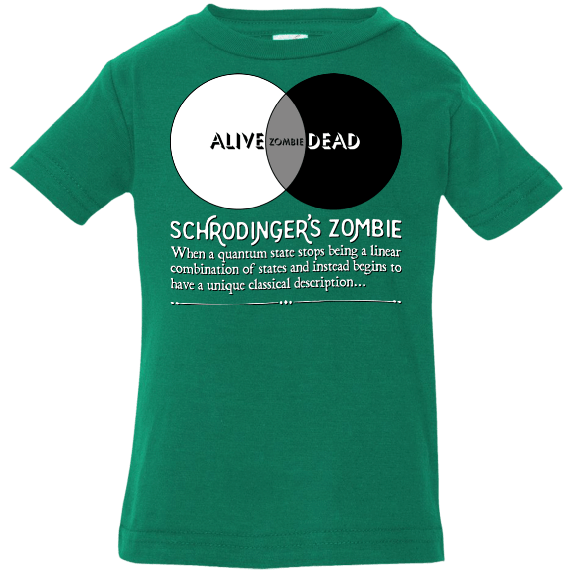 T-Shirts Kelly / 6 Months Schrödinger's Zombie Infant PremiumT-Shirt