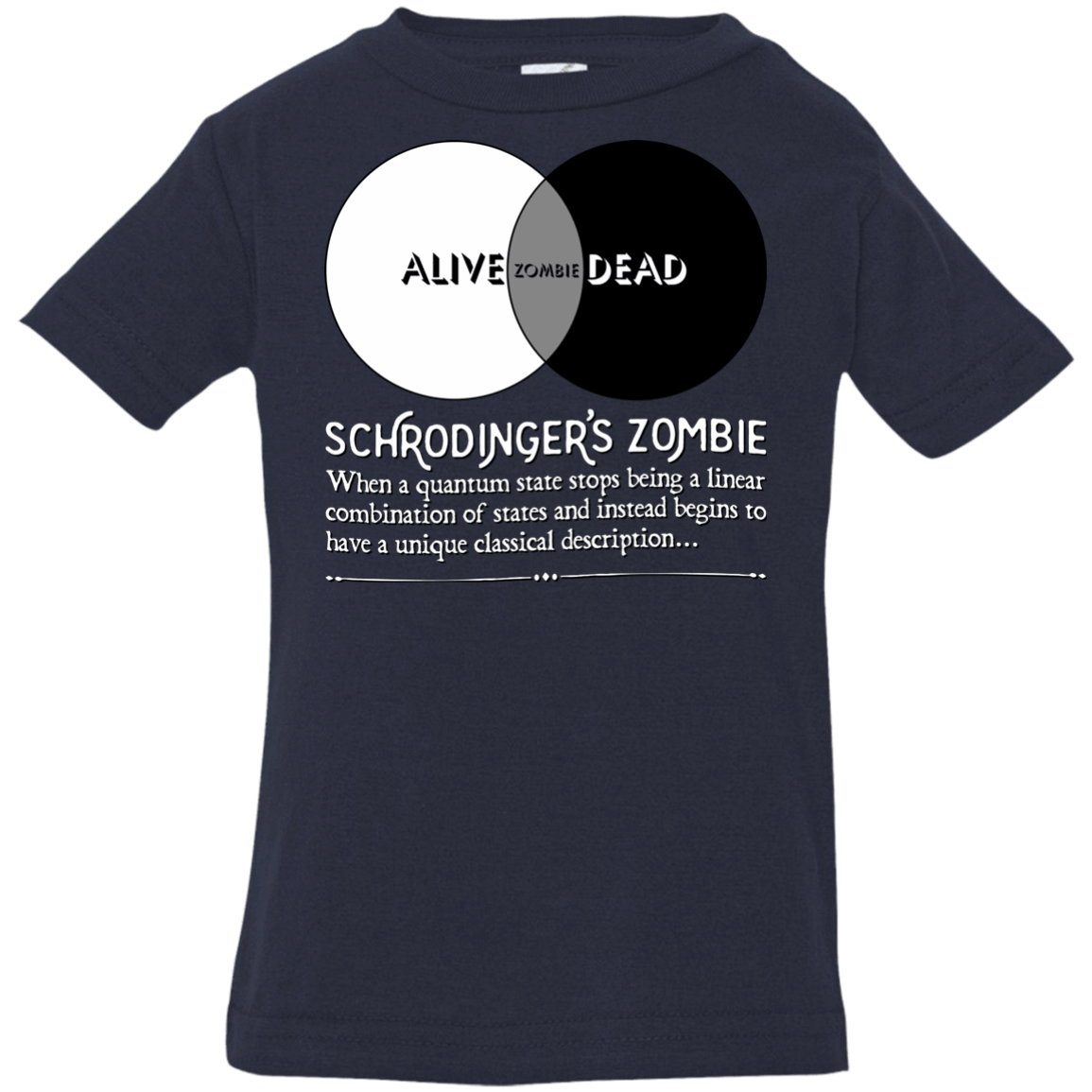 T-Shirts Navy / 6 Months Schrödinger's Zombie Infant PremiumT-Shirt
