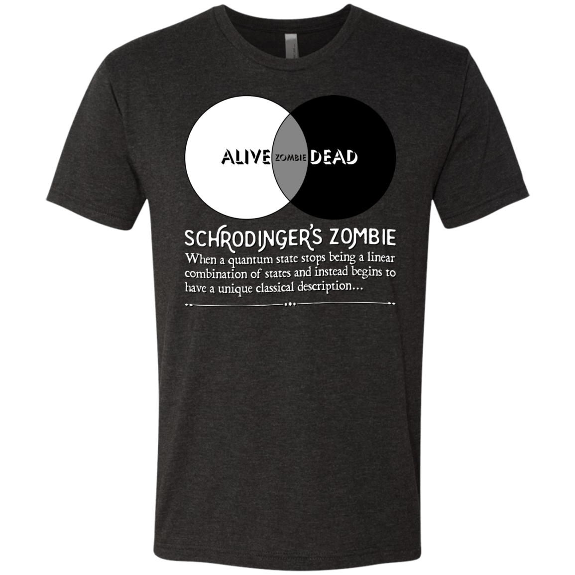 T-Shirts Vintage Black / Small Schrödinger's Zombie Men's Triblend T-Shirt