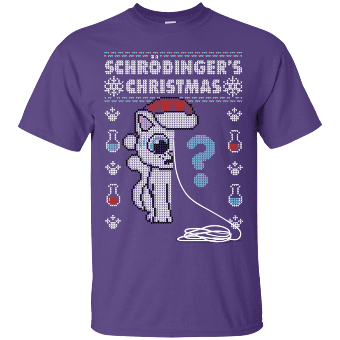 T-Shirts Purple / S Schrodingers Christmas T-Shirt