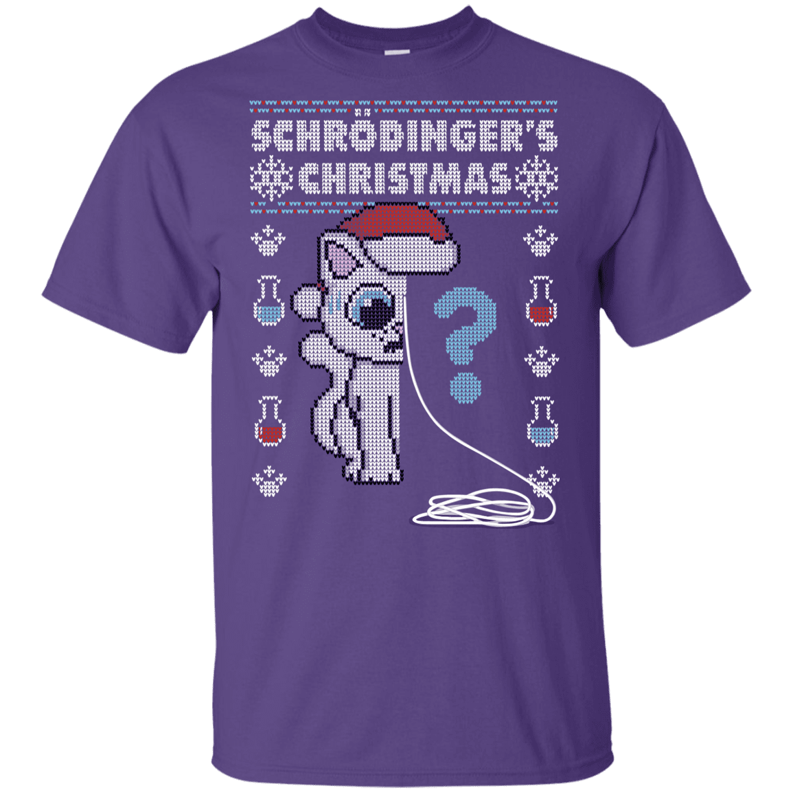 T-Shirts Purple / YXS Schrodingers Christmas Youth T-Shirt