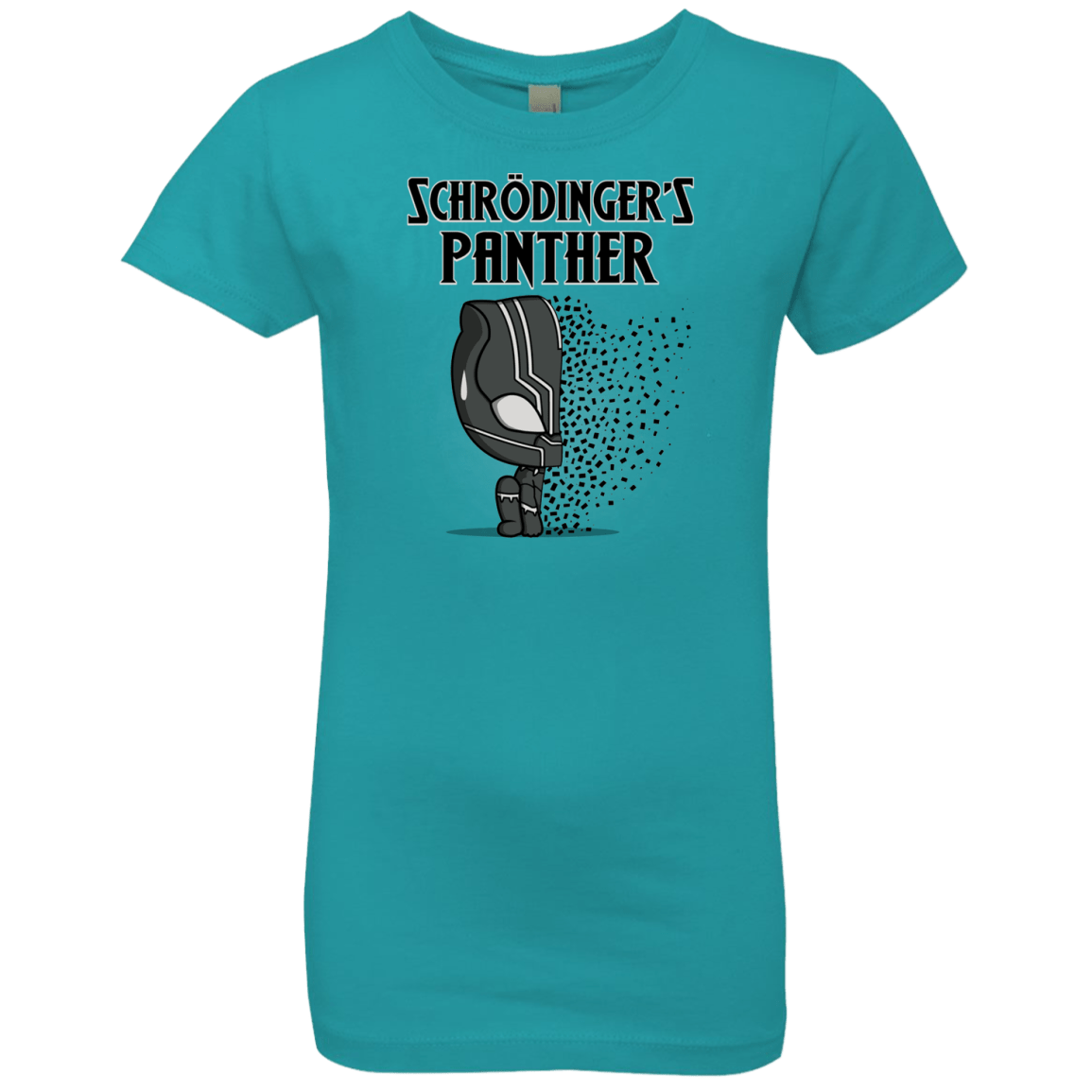T-Shirts Tahiti Blue / YXS Schrodingers Panther Girls Premium T-Shirt