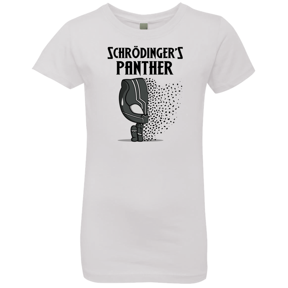 T-Shirts White / YXS Schrodingers Panther Girls Premium T-Shirt