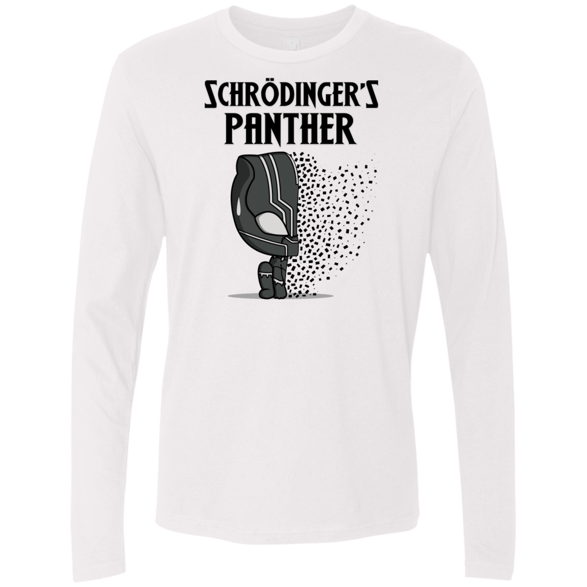 T-Shirts White / S Schrodingers Panther Men's Premium Long Sleeve