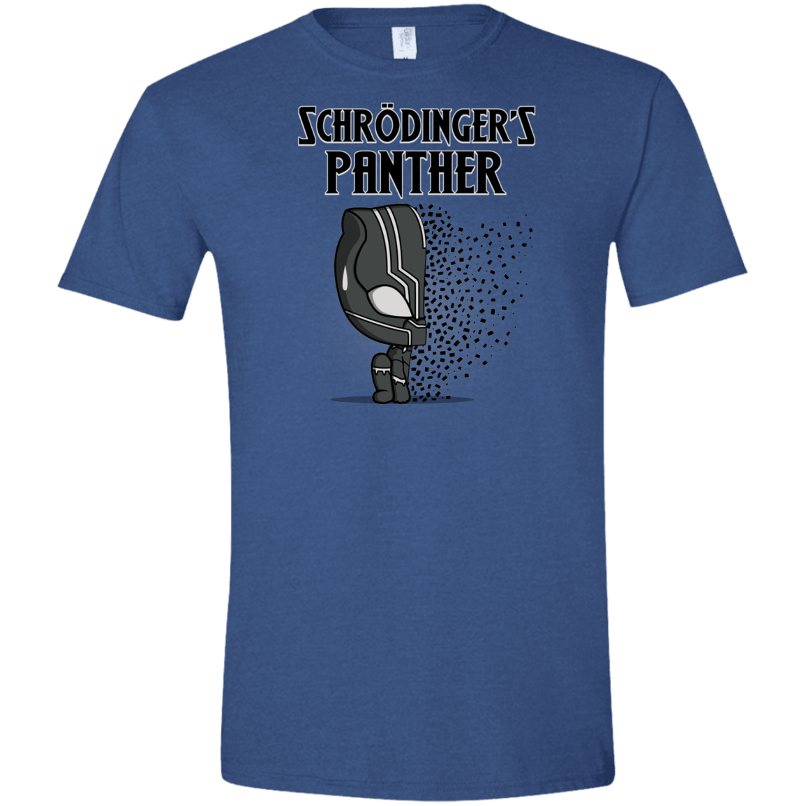 T-Shirts Heather Royal / X-Small Schrodingers Panther Men's Semi-Fitted Softstyle