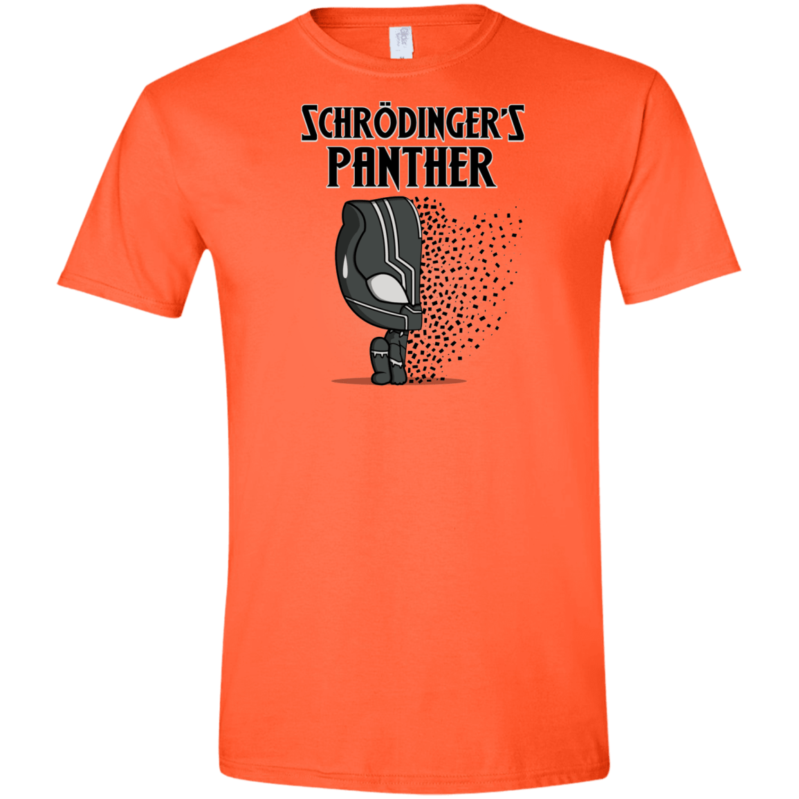T-Shirts Orange / S Schrodingers Panther Men's Semi-Fitted Softstyle