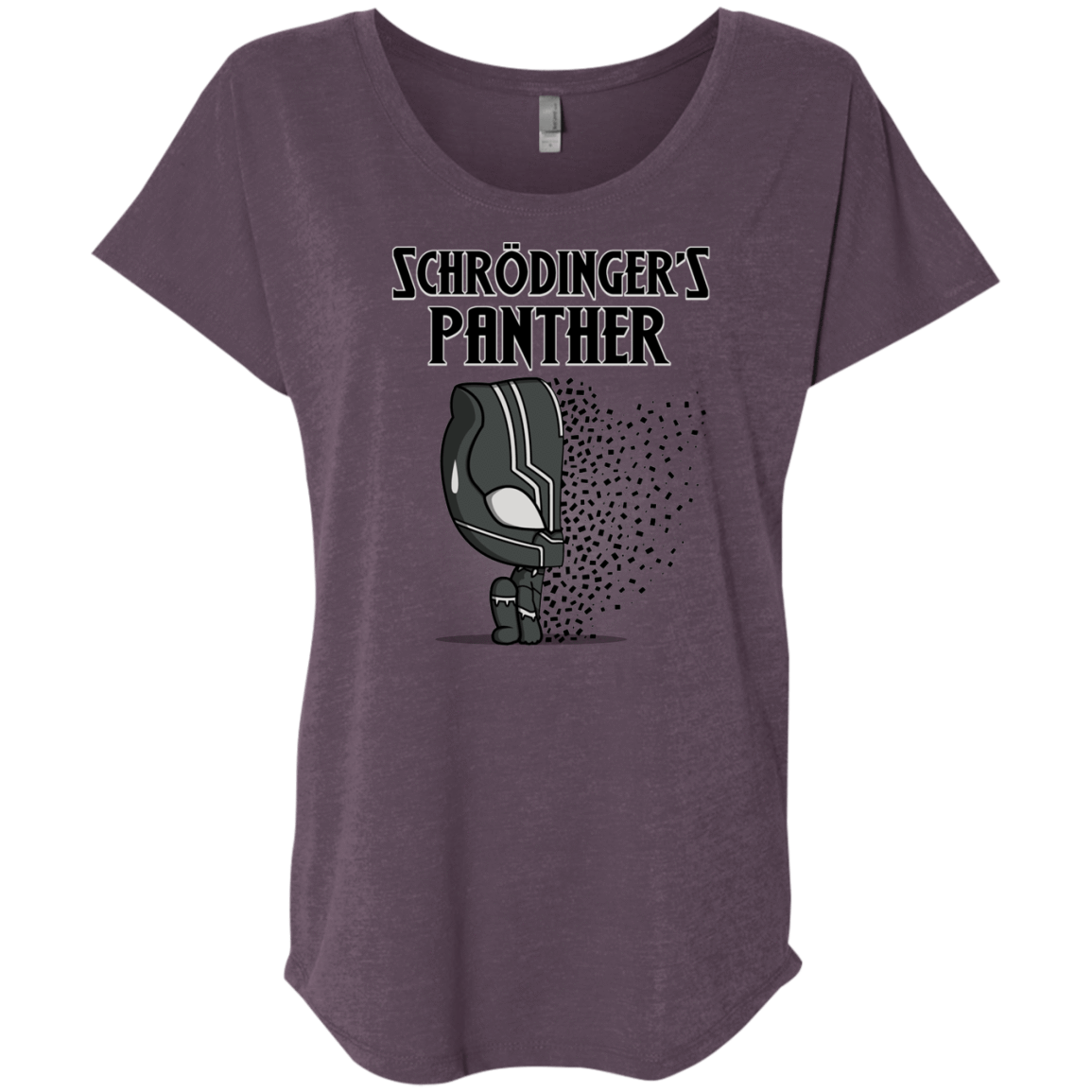T-Shirts Vintage Purple / X-Small Schrodingers Panther Triblend Dolman Sleeve
