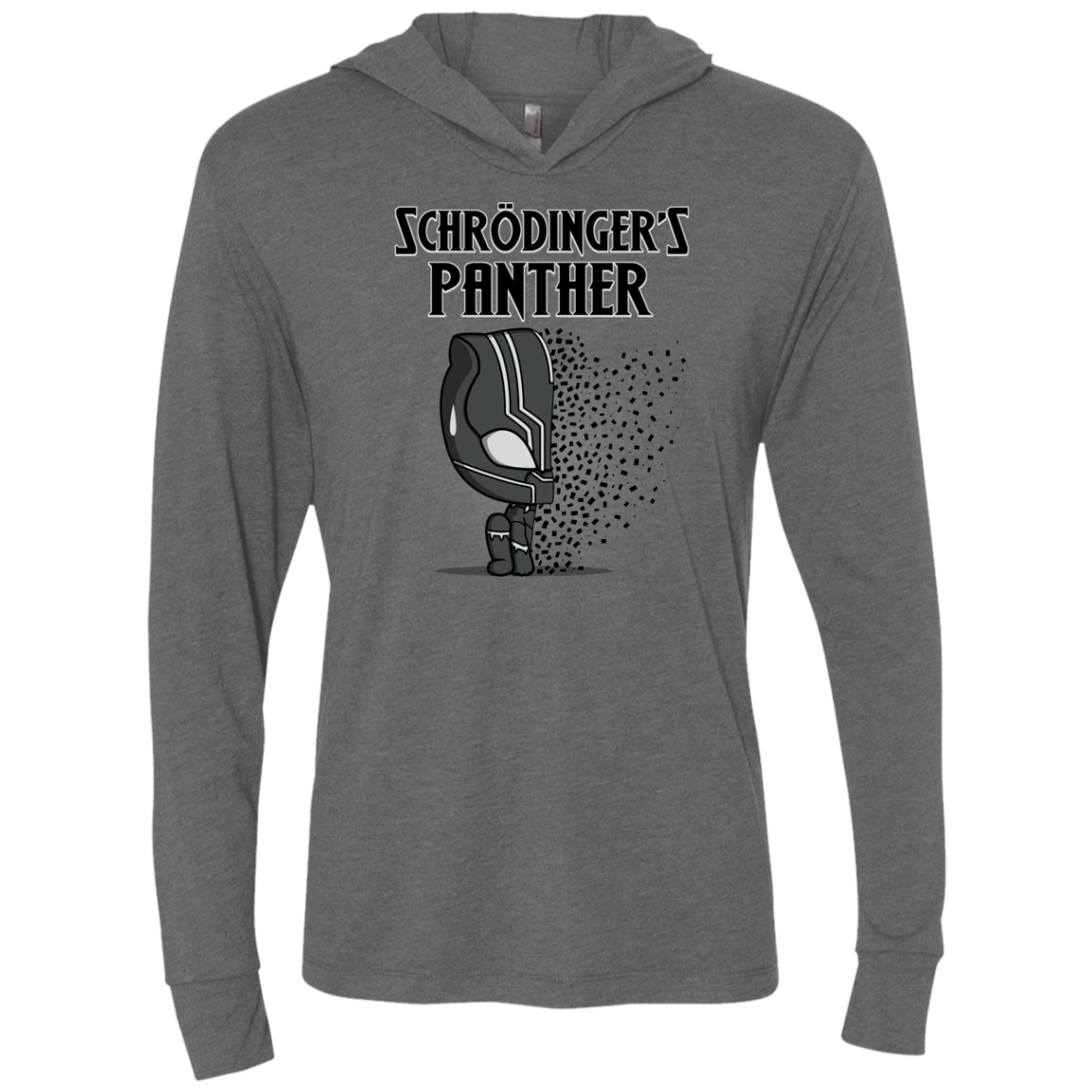 Schrodingers Panther Triblend Long Sleeve Hoodie Tee