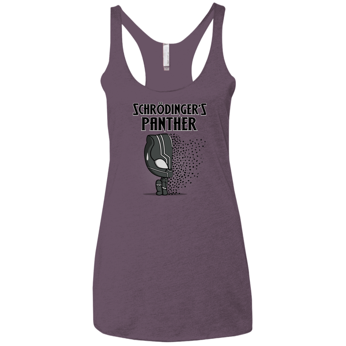 T-Shirts Vintage Purple / X-Small Schrodingers Panther Women's Triblend Racerback Tank