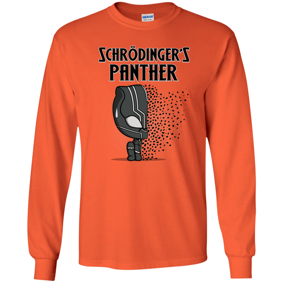 T-Shirts Orange / YS Schrodingers Panther Youth Long Sleeve T-Shirt