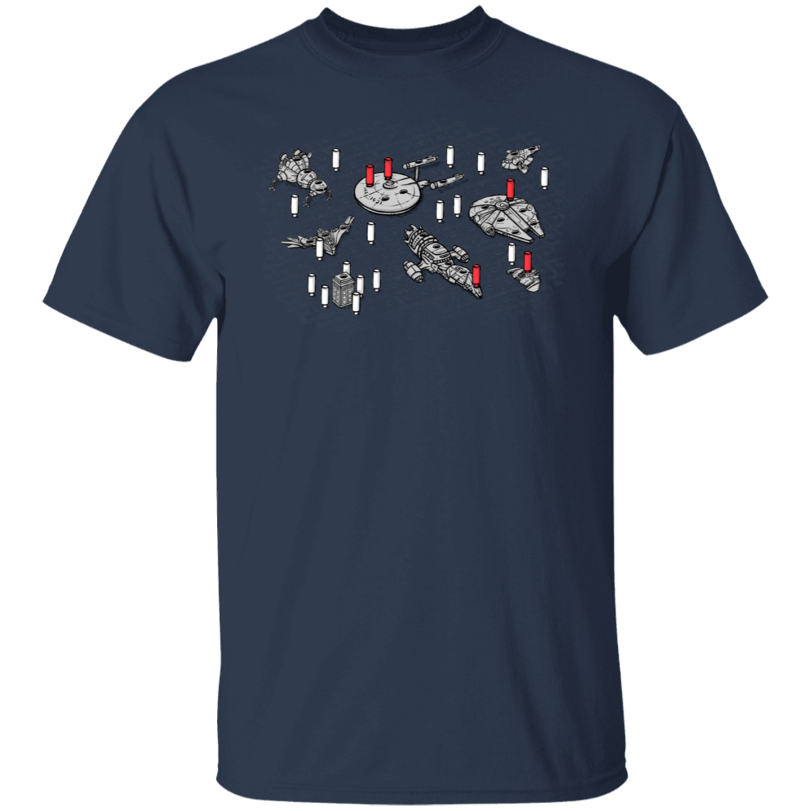 T-Shirts Navy / S Sci-Fi Battleship T-Shirt