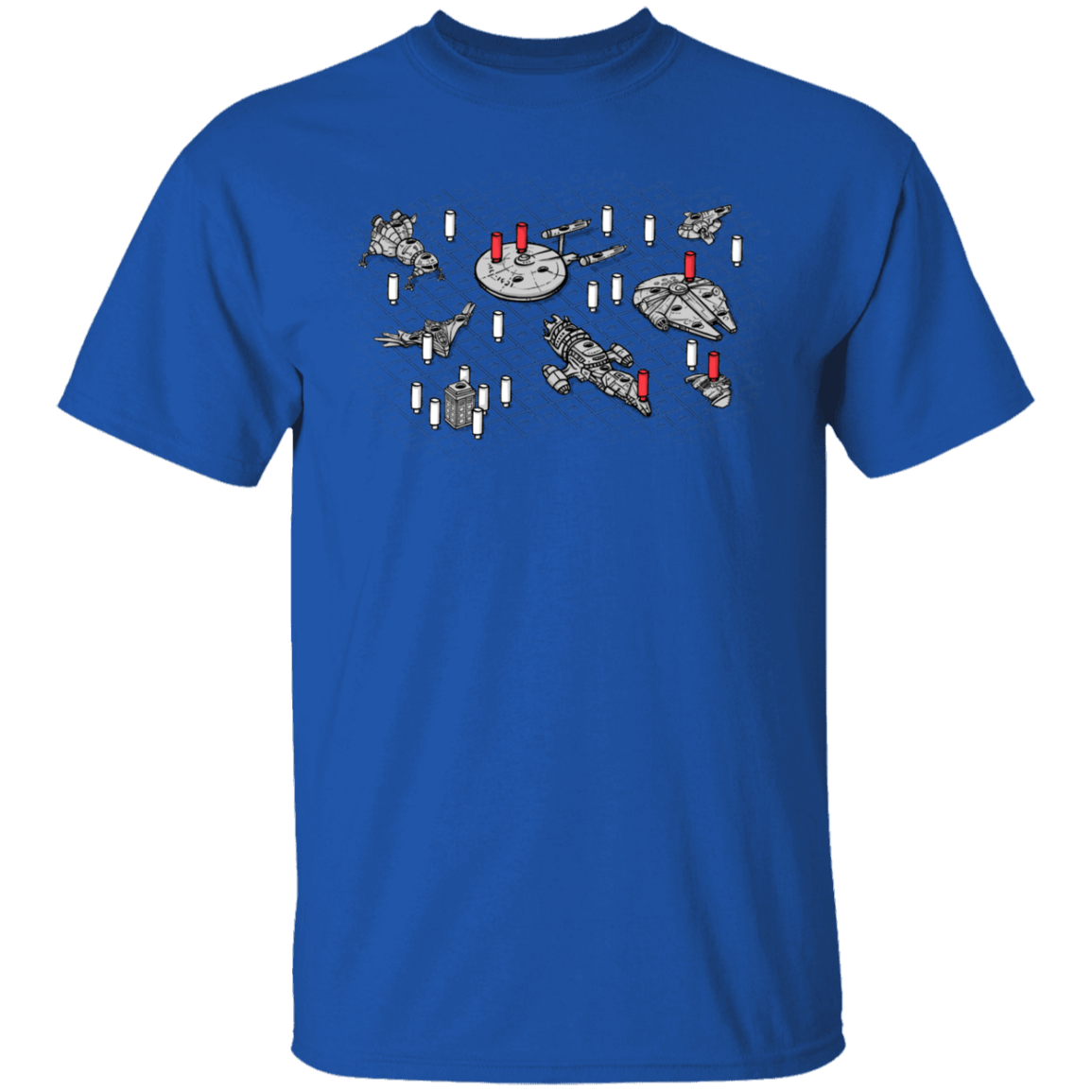 T-Shirts Royal / YXS Sci-Fi Battleship Youth T-Shirt
