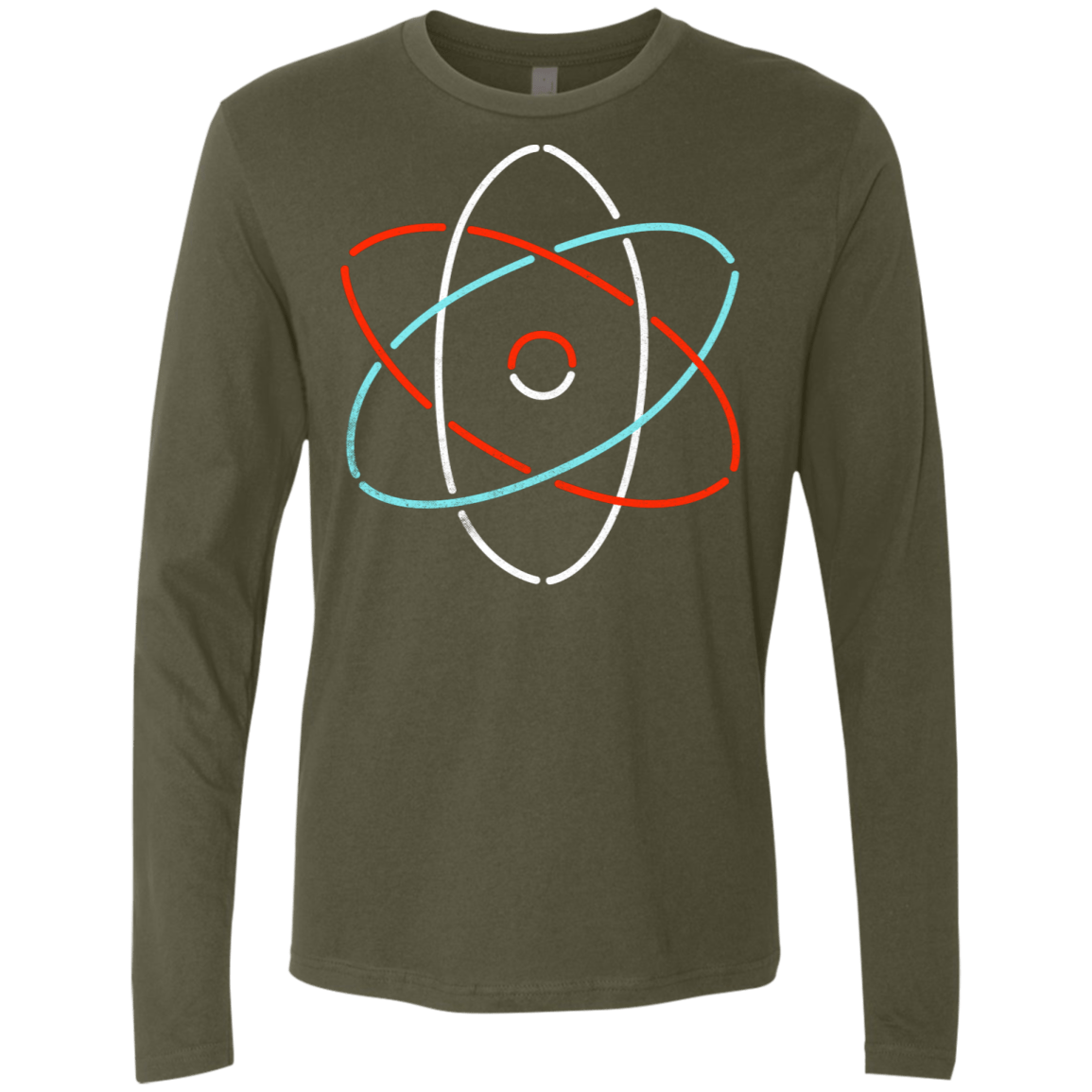 T-Shirts Military Green / S Science Men's Premium Long Sleeve