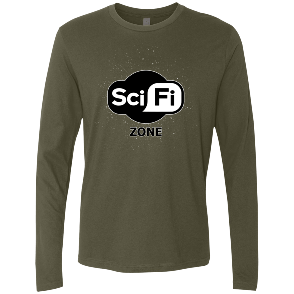 T-Shirts Military Green / Small Scifi zone Men's Premium Long Sleeve
