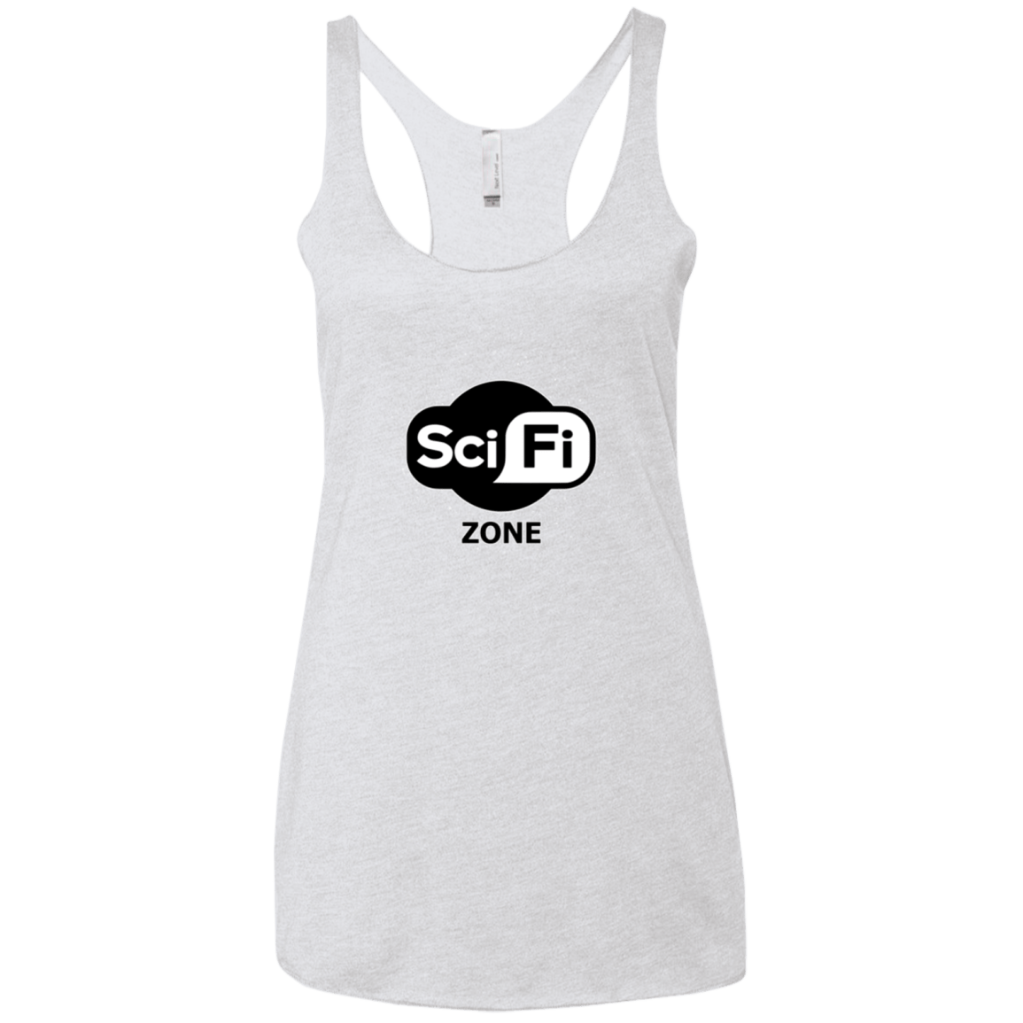 T-Shirts Heather White / X-Small Scifi zone Women's Triblend Racerback Tank