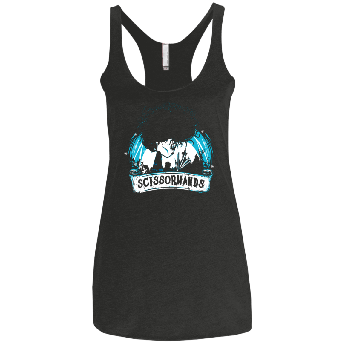 T-Shirts Vintage Black / X-Small Scissorhands Women's Triblend Racerback Tank