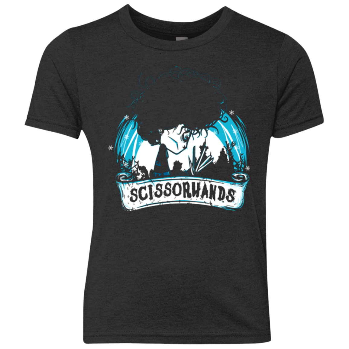 T-Shirts Vintage Black / YXS Scissorhands Youth Triblend T-Shirt