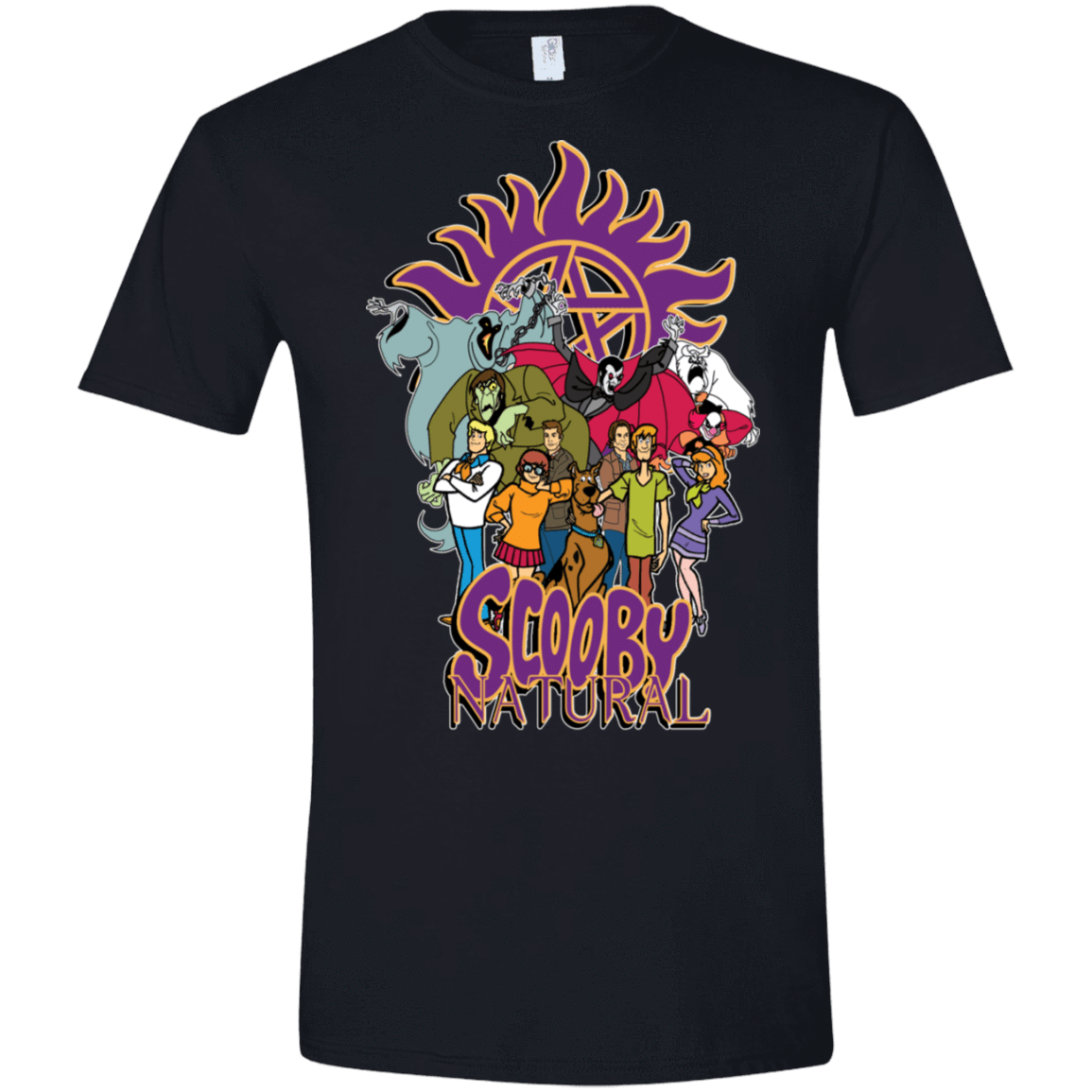 T-Shirts Black / X-Small Scooby Natural Men's Semi-Fitted Softstyle
