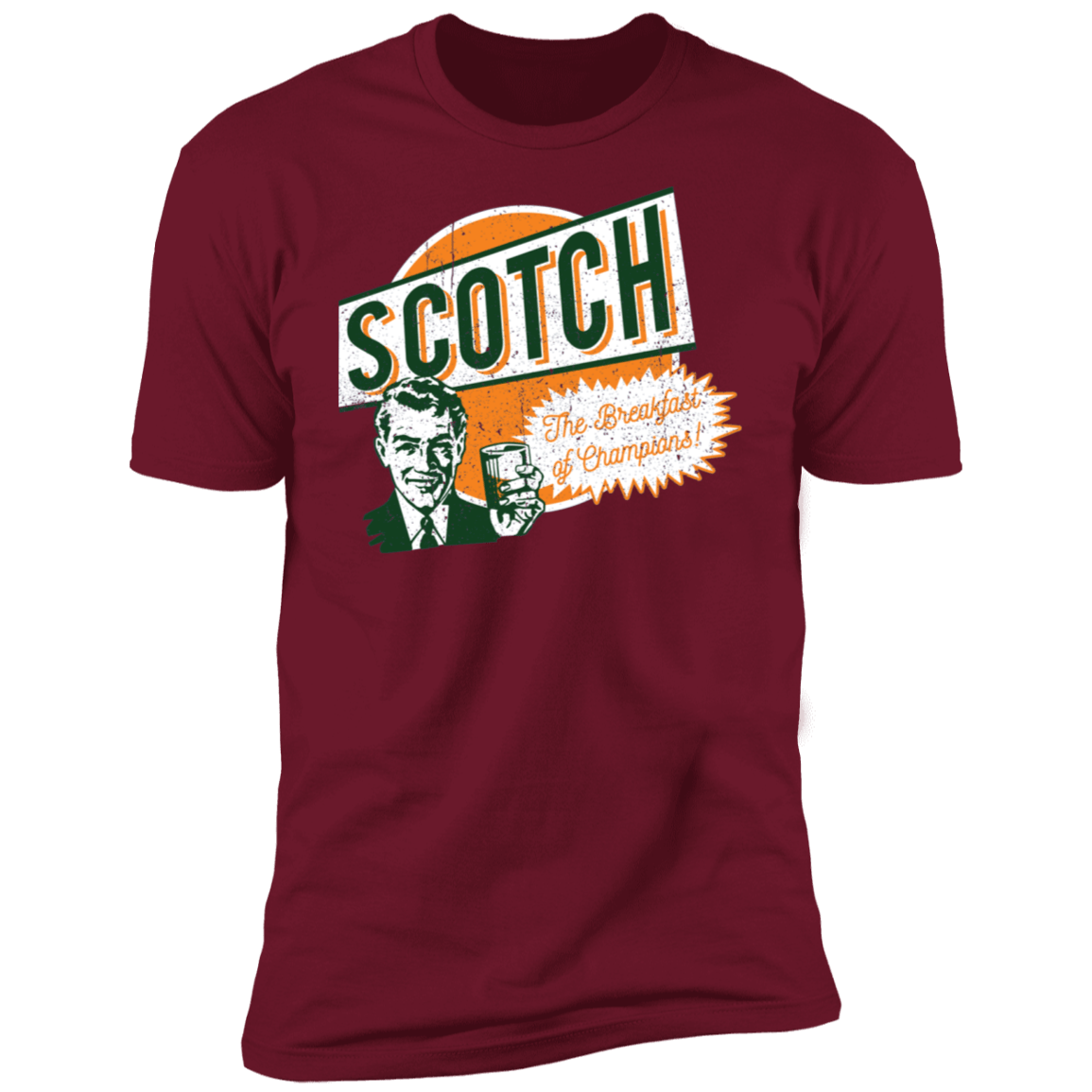 T-Shirts Cardinal / S Scotch Retro Worn Men's Premium T-Shirt